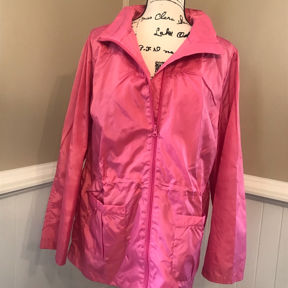 - Pink jacket by Norm Thompson Pink raincoat  lightweight